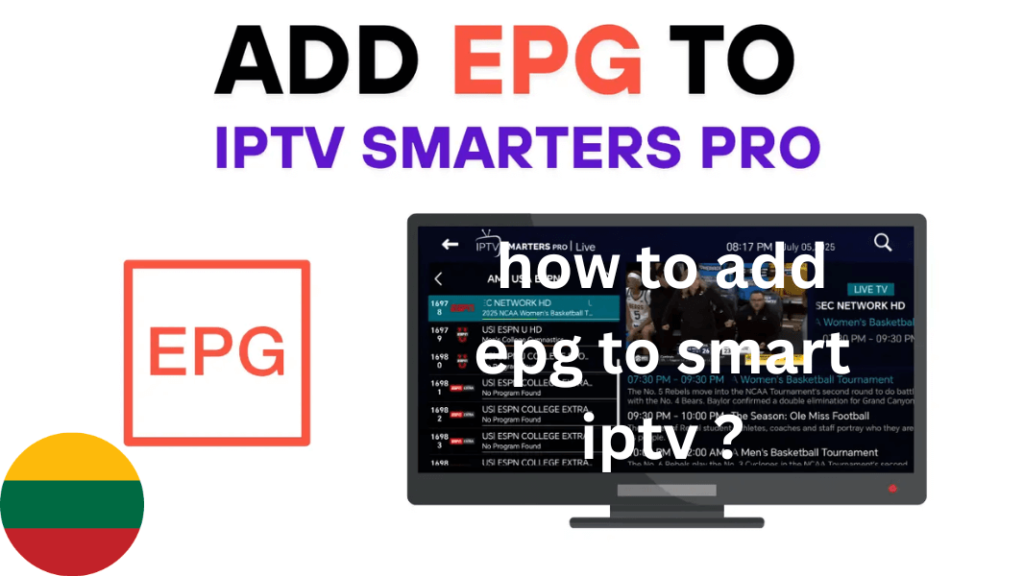 kaip pridėti epg smart iptv